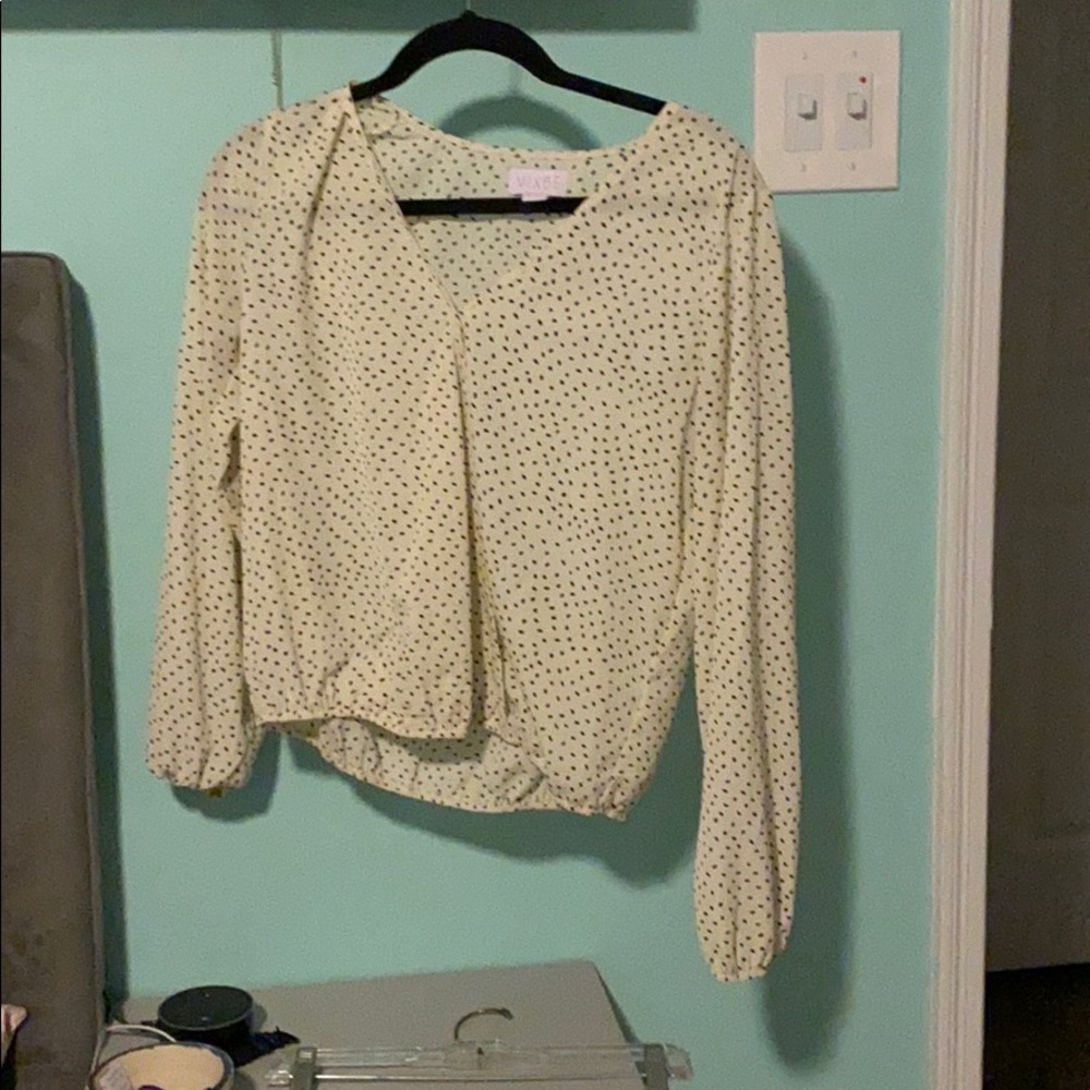 Polka dot vixbee blouse
